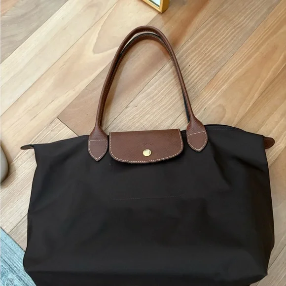 Longchamp Le Pliage Original M Tote Bag in Brown Ebony - Picture 4 of 9